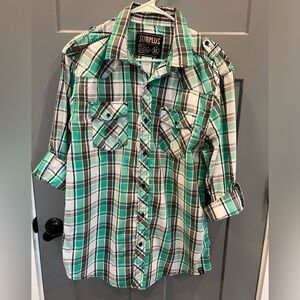 XL- Men’s Surplus brand casual button down shirt